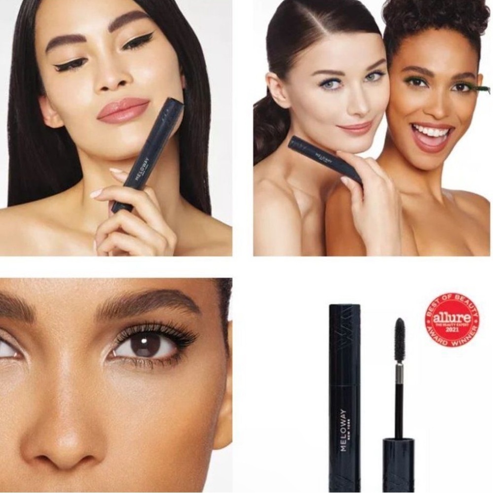 ✨ Meloway Your Way Mascara Super Black Volumizing Vegan Full Size - Picture 6 of 6